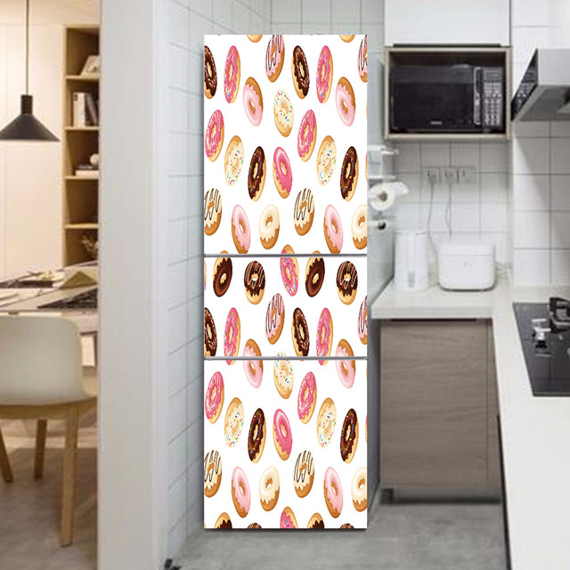 Jednoczęściowe winylowe naklejki tapety dekoracyjne na lodówkę w stylu Pared Wrap - idealne do ozdabiania kuchni - Wianko - 38