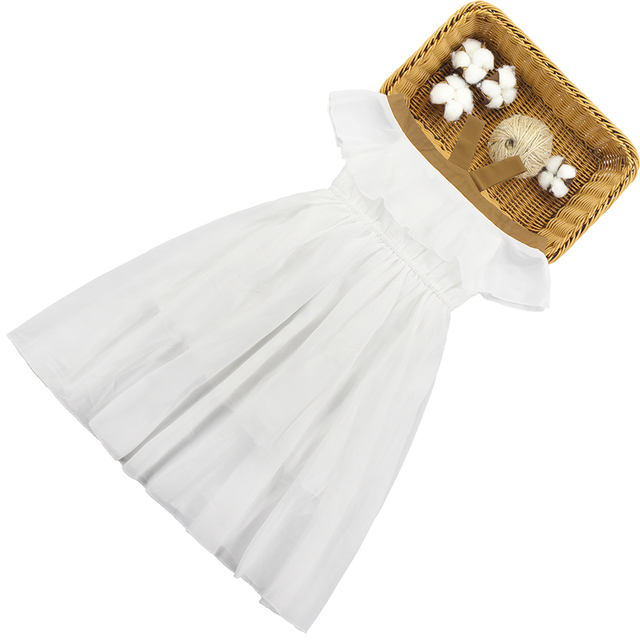 Sukienka plażowa dla dziewczynek w wieku 6-14 lat - biała, letnia moda 2019 - Wianko - 24