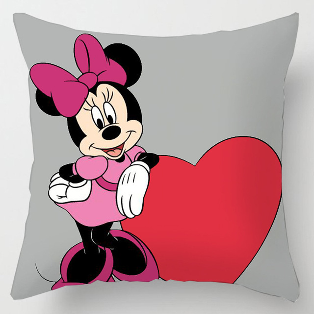 Miękka poszewka na poduszkę Disney Mickey Mouse Minnie Mouse, pluszowa, 45x45cm - Wianko - 11