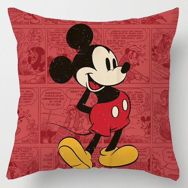 Miękka poszewka na poduszkę Disney Mickey Mouse Minnie Mouse, pluszowa, 45x45cm - Wianko - 6