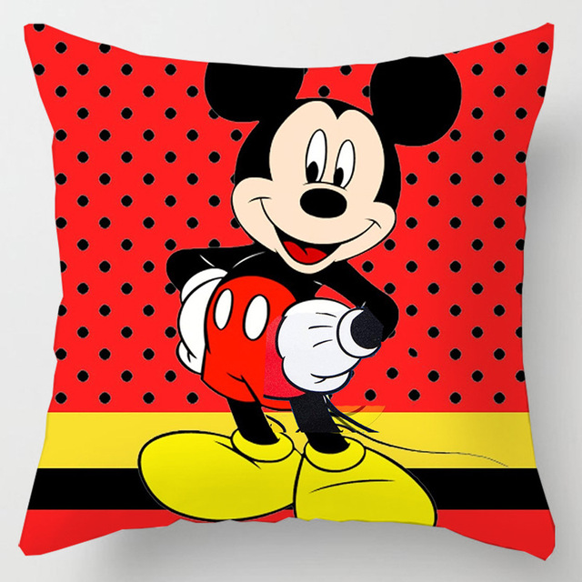 Miękka poszewka na poduszkę Disney Mickey Mouse Minnie Mouse, pluszowa, 45x45cm - Wianko - 7