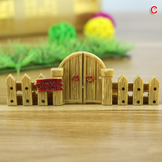 Miniaturka ogrodzenia z żywicy – zestaw DIY z akcesoriami do mikro krajobrazu, domek dla lalek, Bonsai Terrarium Ornament - Wianko - 10