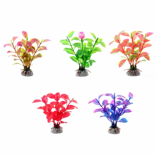 Symulacja wodna ozdoba roślinna do akwarium: dekoracja kwiatowa 5 kolorów i trawa - Wianko - 11