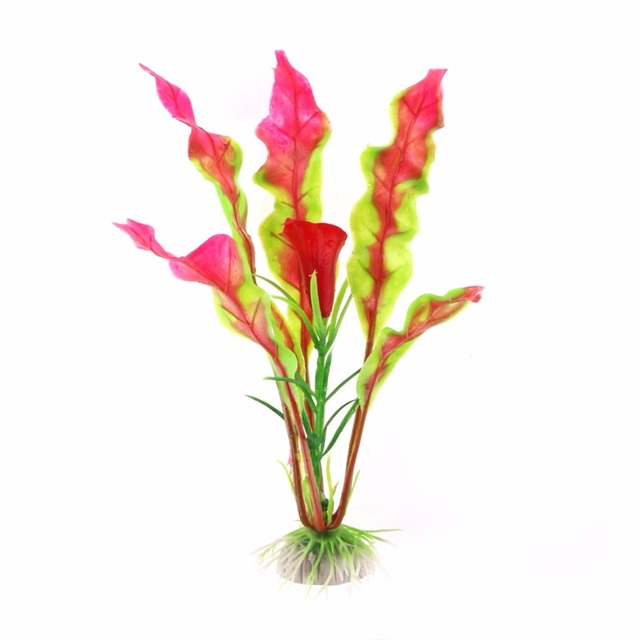 Symulacja wodna ozdoba roślinna do akwarium: dekoracja kwiatowa 5 kolorów i trawa - Wianko - 4