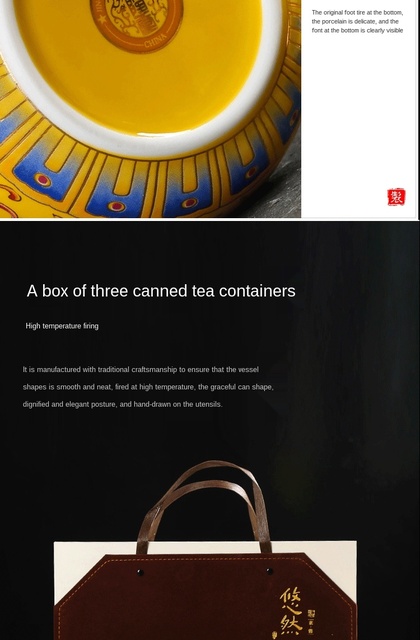 Pojemnik ceramiczny na herbatę - zestaw małych zamkniętych puszek, idealny do podróży - Wianko - 5