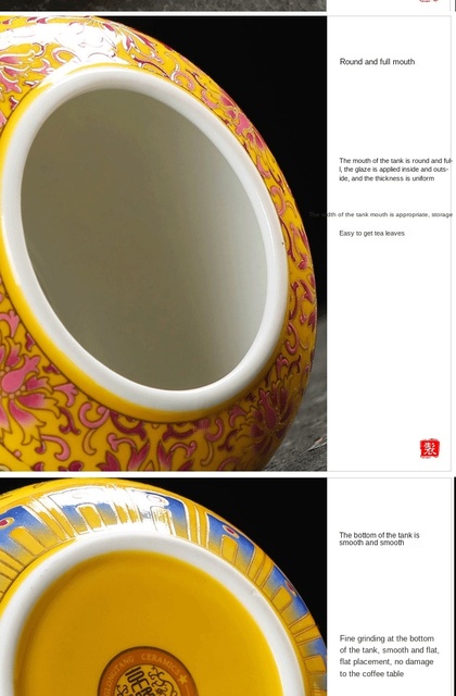 Pojemnik ceramiczny na herbatę - zestaw małych zamkniętych puszek, idealny do podróży - Wianko - 4