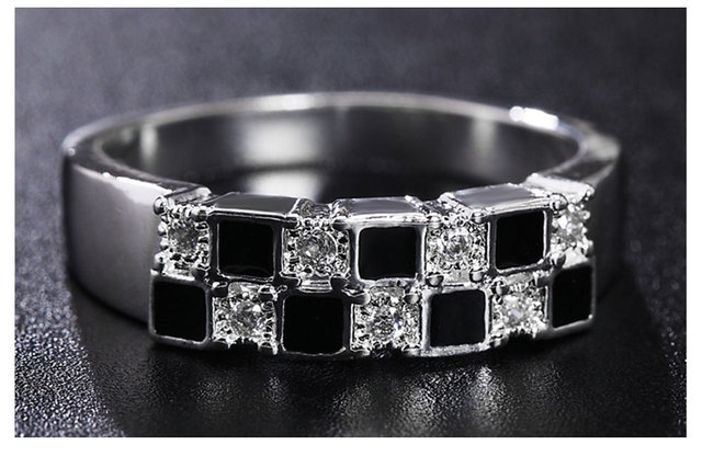Pierścień mężczyzna/kobieta, DOTEFFIL, 925 srebro, Cube AAA cyrkon, moda ślubna/zaręczynowa, prezent urokliwej biżuterii - Wianko - 6