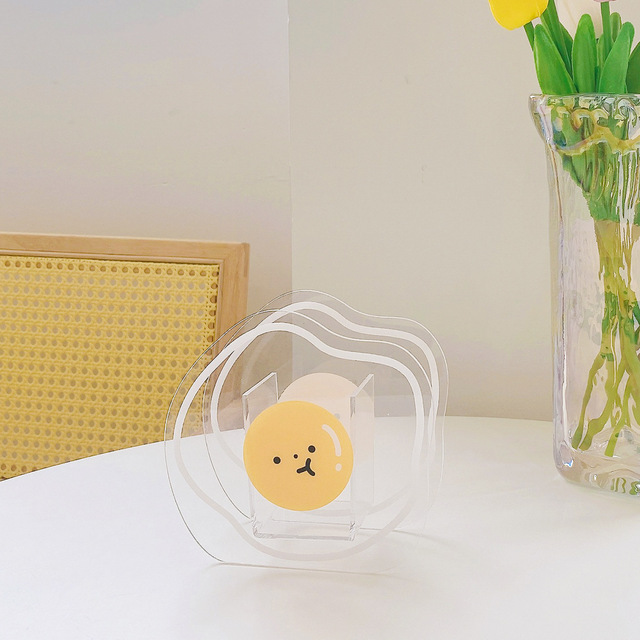 Plastikowy geometryczny niedźwiedź - przezroczysty akrylowy wazon o stylu skandynawskim - Wianko - 9