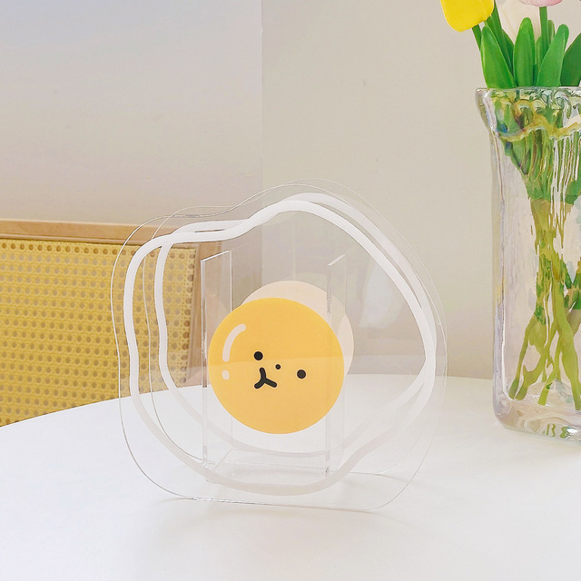 Plastikowy geometryczny niedźwiedź - przezroczysty akrylowy wazon o stylu skandynawskim - Wianko - 6