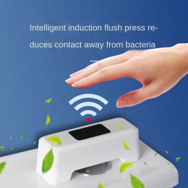 Czujnik ruchu IR indukcyjny bezdotykowy do spłukiwania WC - inteligentny przycisk spłukiwania z automatycznym przełącznikiem - akcesoria łazienkowe - Wianko - 1