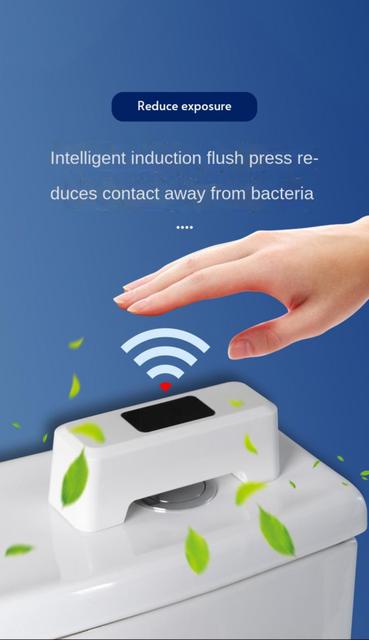 Czujnik ruchu IR indukcyjny bezdotykowy do spłukiwania WC - inteligentny przycisk spłukiwania z automatycznym przełącznikiem - akcesoria łazienkowe - Wianko - 12