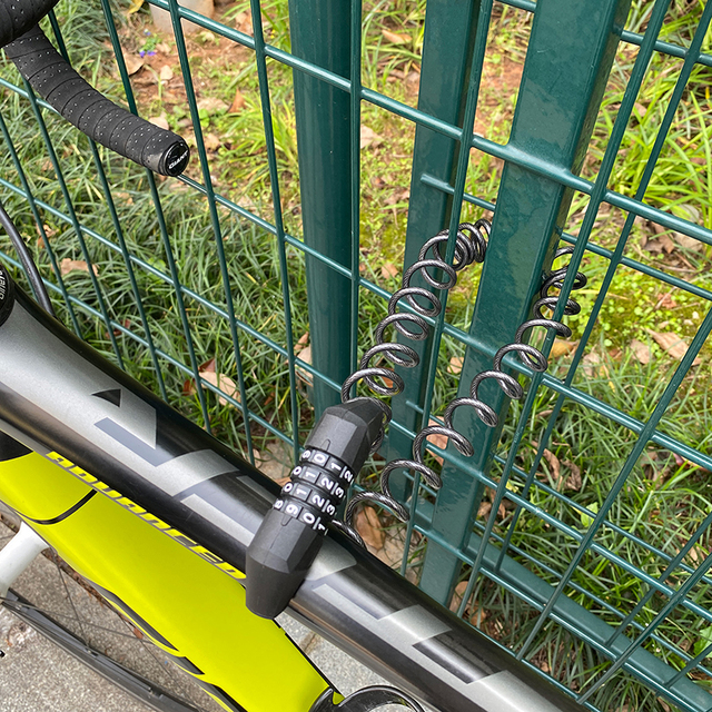 Blokada rowerowa Mini hasłowa blokada kasku rowerowego WEST BIKING z trwałą stalową linką - akcesoria rowerowe motocyklowe - Wianko - 32