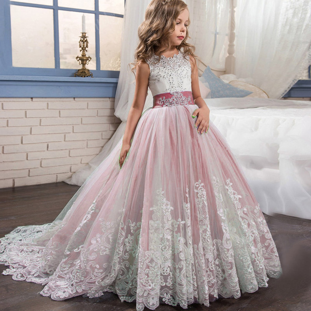 Elegancka sukienka księżniczki dla dziewczynek 4-14 lat - Wianko - 19