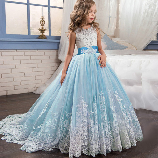 Elegancka sukienka księżniczki dla dziewczynek 4-14 lat - Wianko - 21