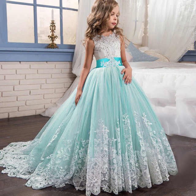 Elegancka sukienka księżniczki dla dziewczynek 4-14 lat - Wianko - 22