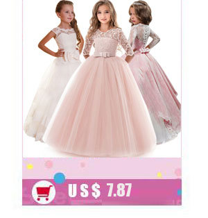Elegancka sukienka księżniczki dla dziewczynek 4-14 lat - Wianko - 13