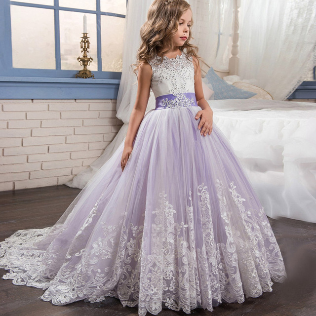 Elegancka sukienka księżniczki dla dziewczynek 4-14 lat - Wianko - 23