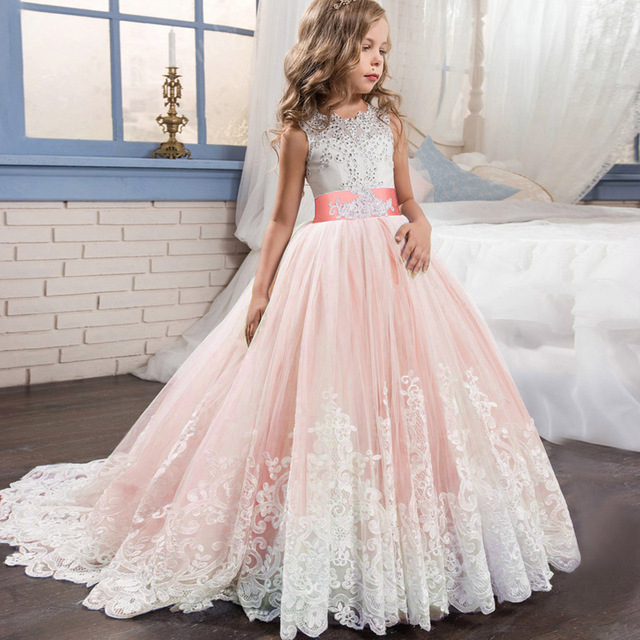 Elegancka sukienka księżniczki dla dziewczynek 4-14 lat - Wianko - 27