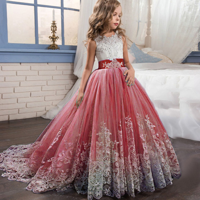 Elegancka sukienka księżniczki dla dziewczynek 4-14 lat - Wianko - 20