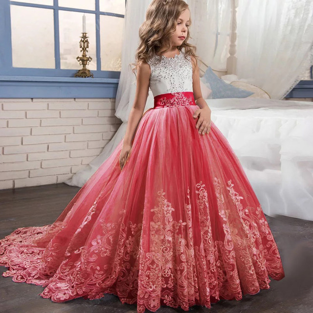 Elegancka sukienka księżniczki dla dziewczynek 4-14 lat - Wianko - 18