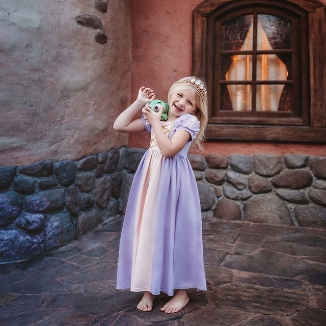 Kopciuszek - sukienka Disney Princess dla małych dziewcząt w stylu dorywczym, inspirowana Śnieżką o rozmiarze 2-10T - Wianko - 29