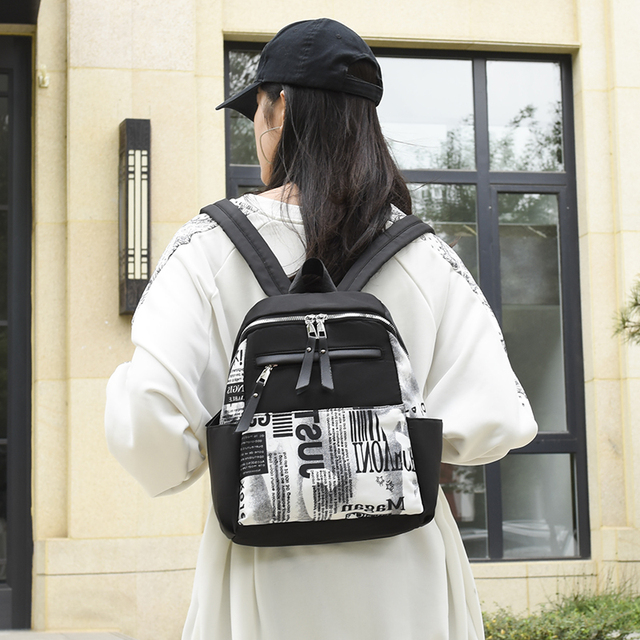 Plecak damski na ramię - Podwójna torba z dużą pojemnością, idealna dla nastoletnich dziewcząt (2022) - Wianko - 7