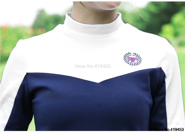 2020 PGM Golf - Kobiety Topy Jesień/Zima - Aksamitna Koszulka z Długim Rękawem - Patchwork D0497 - Wianko - 8