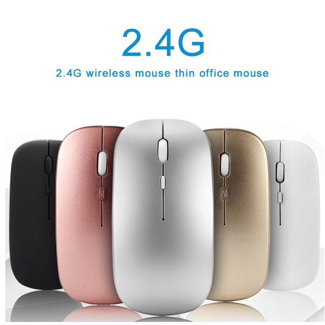 Mysz bezprzewodowa 1600Dpi 2.4G - ultra-cienka i cicha, idealna do laptopa i biura - Wianko - 5