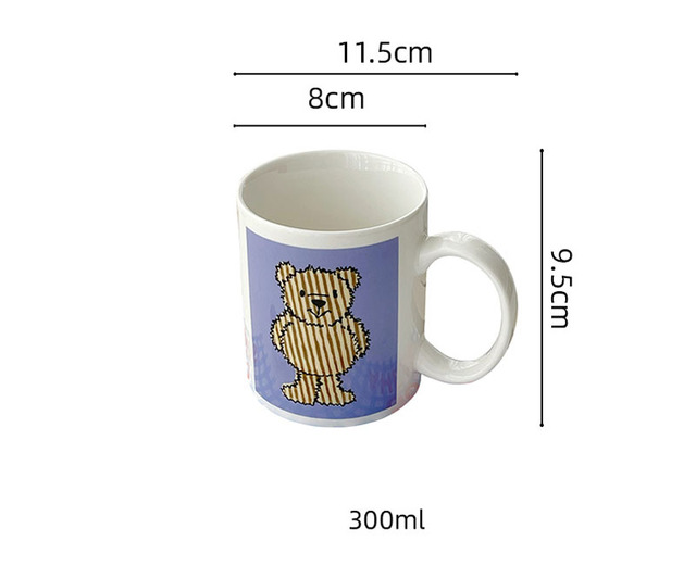 Kubek kawy ceramika niedźwiedź 300ml - Wianko - 1