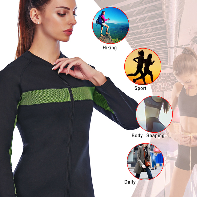 NINGMI kombinezon do sauny gorset Waist Trainer, neoprenowe koszule dla kobiet na trening sportowy - Wianko - 31