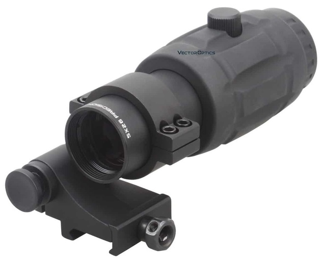 Regulowany kolimator optyczny z lupa Red Dot 5x wektor optyka Tactical - Wianko - 5