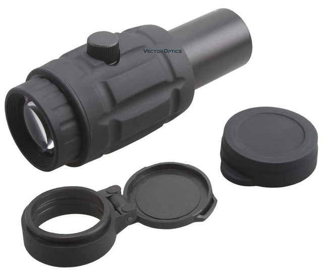 Regulowany kolimator optyczny z lupa Red Dot 5x wektor optyka Tactical - Wianko - 6