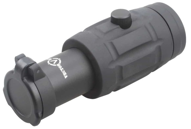 Regulowany kolimator optyczny z lupa Red Dot 5x wektor optyka Tactical - Wianko - 3