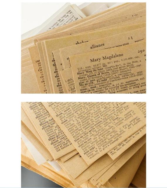 Naklejki papeteria - 57 sztuk retro angielskich liter - papierowy materiał do junk journal, planner, scrapbookingu - dekoracja w stylu vintage - Wianko - 9