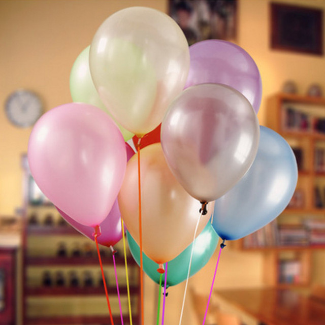 Partia 100 sztuk kolorowych perłowych balonów lateksowych na urodziny i śluby, 10 cali, 1.2g, dmuchane balony dziecięce zabawki - Wianko - 6