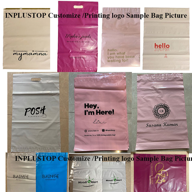 50 sztuk/partia ciemnoróżowe samoprzylepne torby PE Poly Mailing Pack wodoodporna torba kurierska Express - Wianko - 1