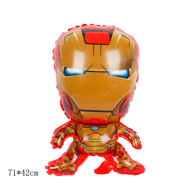 Disney Marvel Aluminiowy Balon Rysunkowy Kapitan Ameryka Iron Man Spiderman - Dekoracje na Urodziny Dla Dzieci (1 Sztuka/Zestaw) - Wianko - 3