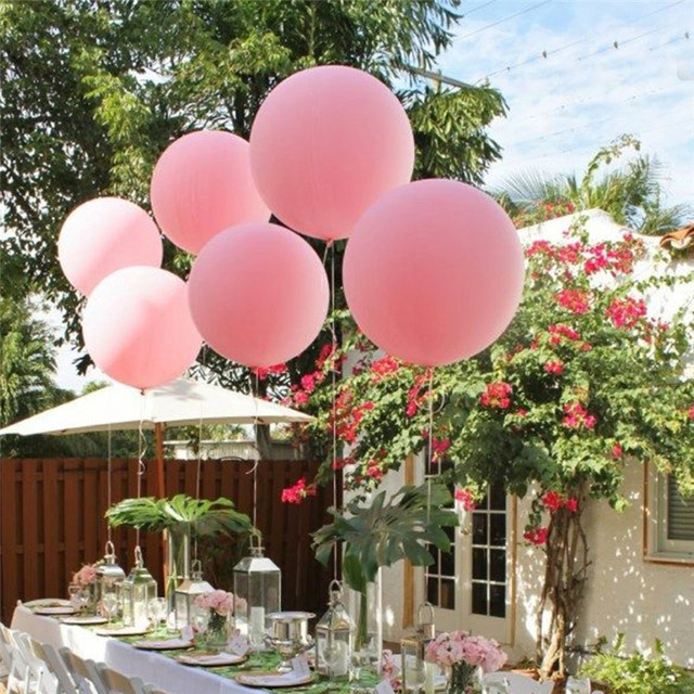 Partia 10 sztuk, duże balony o rozmiarze 36 cali (90cm), Jumbo Giant, lateksowe, dekoracja dla ślubu, przyjęcia, urodzin i pokazów - Wianko - 14