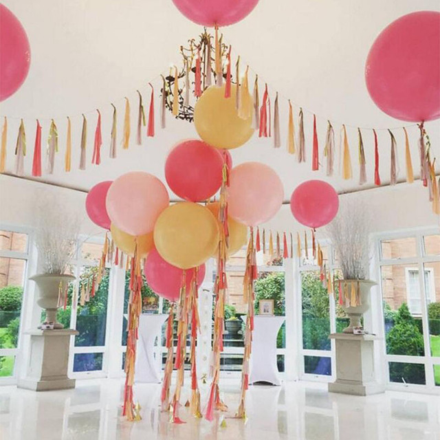 Partia 10 sztuk, duże balony o rozmiarze 36 cali (90cm), Jumbo Giant, lateksowe, dekoracja dla ślubu, przyjęcia, urodzin i pokazów - Wianko - 10