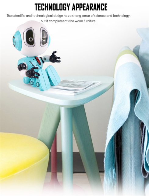 Inteligentny Robot DIY z gestami, lalka elektroniczna z diodami LED, wykonana ze stopów - Wianko - 5