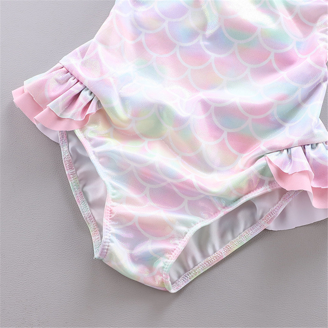 Letni strój kąpielowy dla dziewczynki - maluch - syrenka Tutu: bikini jednoczęściowe z czepkiem 2021 - Wianko - 27
