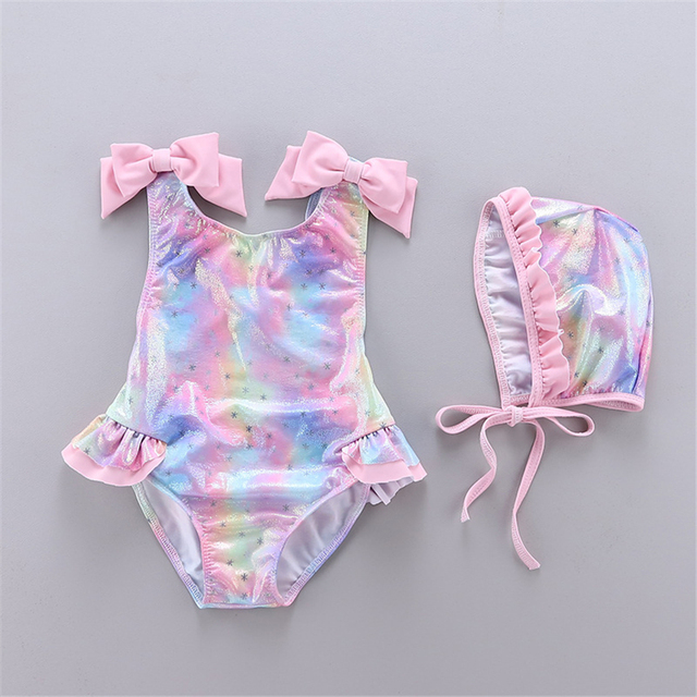 Letni strój kąpielowy dla dziewczynki - maluch - syrenka Tutu: bikini jednoczęściowe z czepkiem 2021 - Wianko - 22