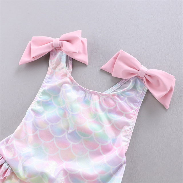 Letni strój kąpielowy dla dziewczynki - maluch - syrenka Tutu: bikini jednoczęściowe z czepkiem 2021 - Wianko - 25
