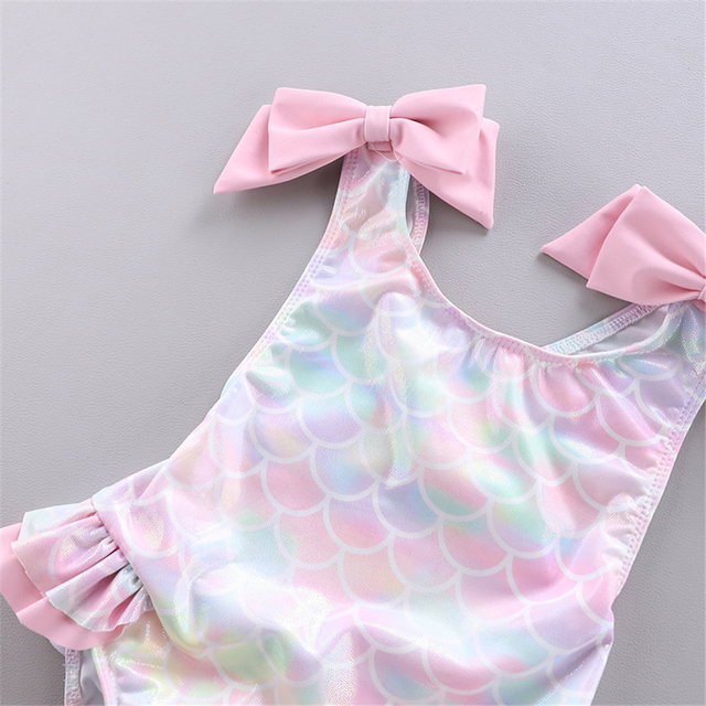 Letni strój kąpielowy dla dziewczynki - maluch - syrenka Tutu: bikini jednoczęściowe z czepkiem 2021 - Wianko - 24