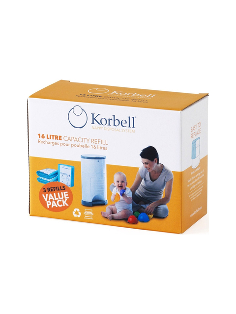 Korbell 16L - 1485 brudnych pieluch dla dzieci, ekologiczne worki na śmieci z turcji - Wianko - 1