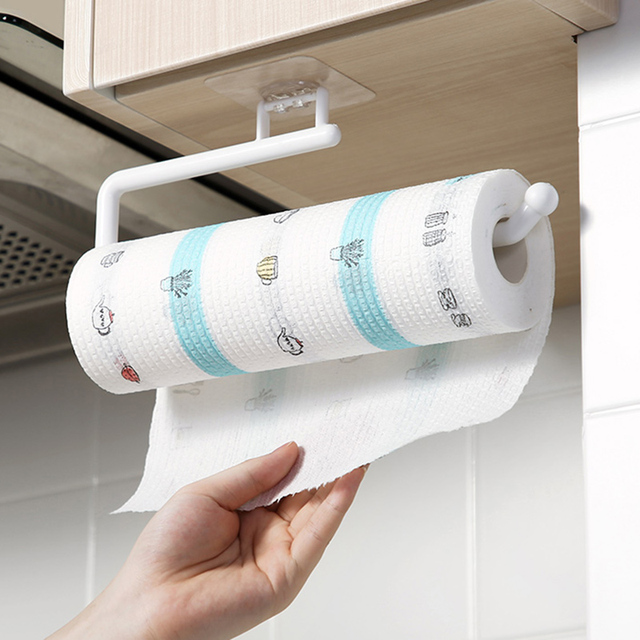 Uchwyt na rolkę papieru kuchennego ABS - uchwyt na ręczniki, wspornik na dach, organizer łazienkowy - Wianko - 7