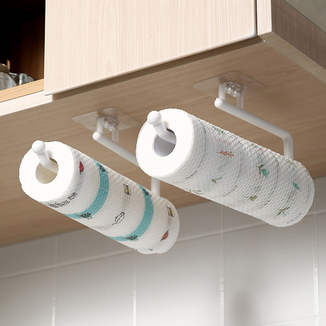 Uchwyt na rolkę papieru kuchennego ABS - uchwyt na ręczniki, wspornik na dach, organizer łazienkowy - Wianko - 8