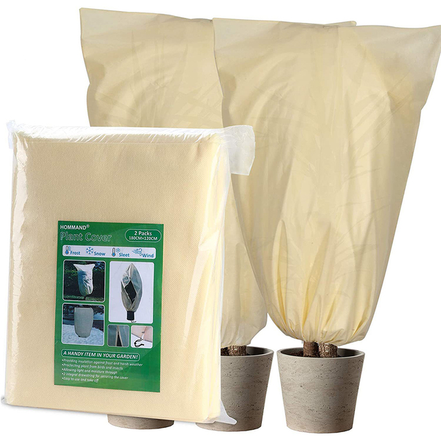 Zimowa ochrona roślin: zagęszczona torba przeciw mrozowi dla drzew i krzewów - Wianko - 1