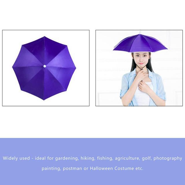 Czapka parasolka wodoodporny odporny na UV głośnomówiący składany parasol czapka parasolka odkryty obóz wędkowanie piesze wycieczki Pesca parasol przeciwsłoneczny kapelusze - Wianko - 6