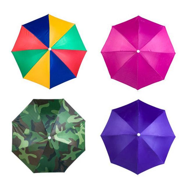 Czapka parasolka wodoodporny odporny na UV głośnomówiący składany parasol czapka parasolka odkryty obóz wędkowanie piesze wycieczki Pesca parasol przeciwsłoneczny kapelusze - Wianko - 1